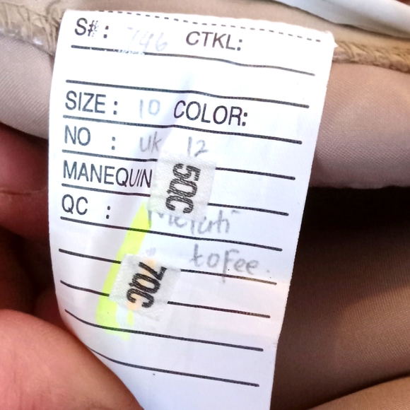 Mori Lee Mini Dress Toffee And Champagne Color With Shocking White Bow - Picture 7 of 9